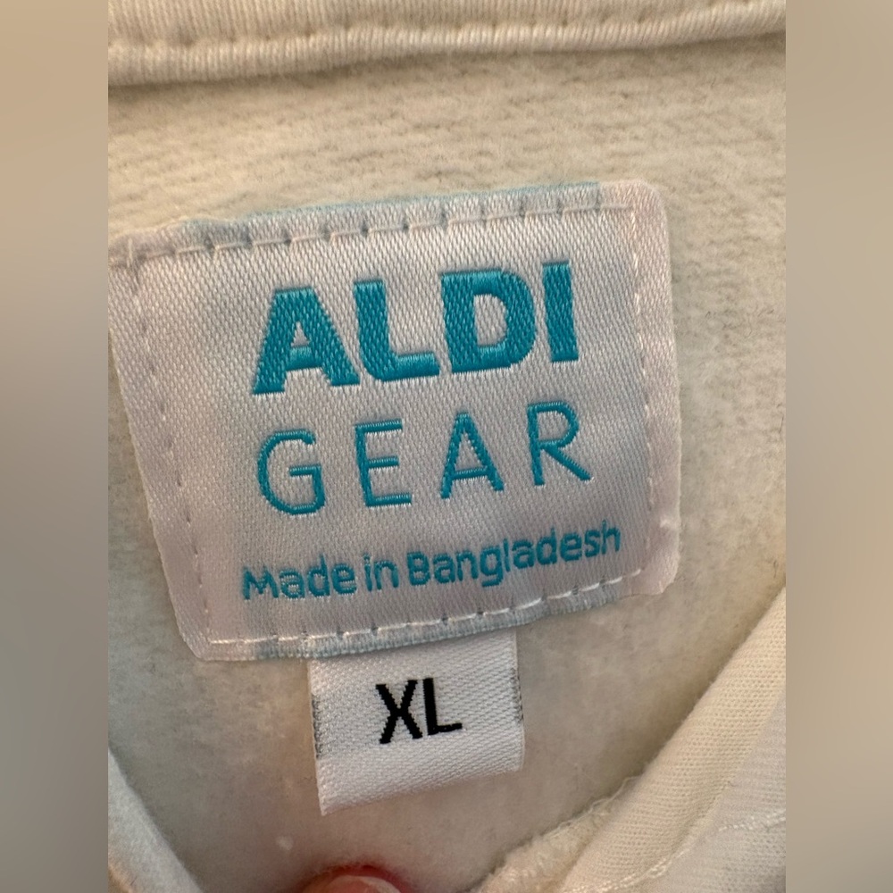 Aldi Gear Unisex Hooded Logo Sweatshirt Size XL - Picture 4 of 8
